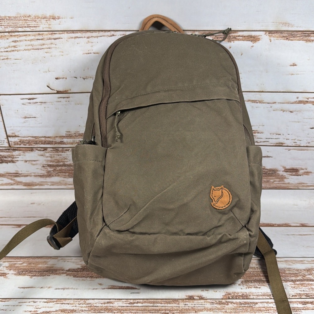 Fjallraven Raven 20 Backpack Brown G-1000 Padded Laptop Compartment Bag